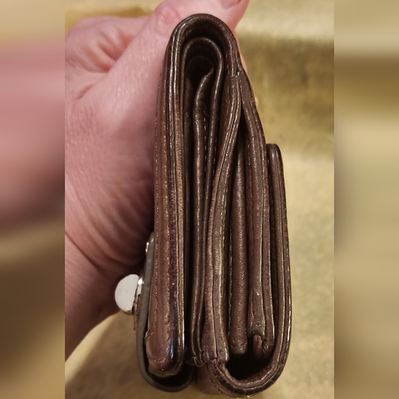 Marc by Marc Jacobs Double Sided Leather Wallet Brown 5" X 4" - Picture 7 of 15